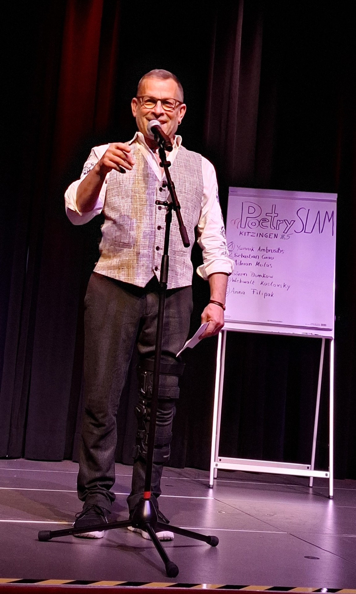 Manfred Manger will once again be hosting the poetry evening in Kitzingen.
