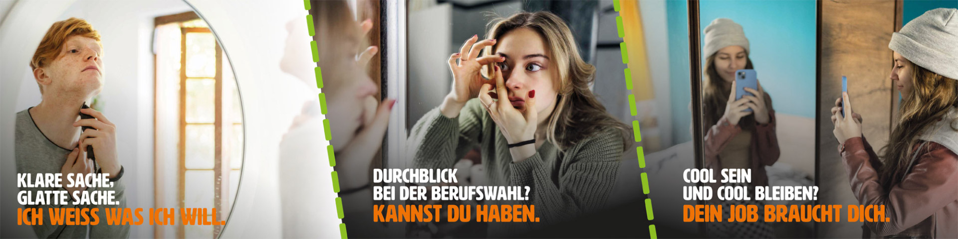 Drei Werbeslogans zur BIT Kitzingen - Die Zukunftsbörse