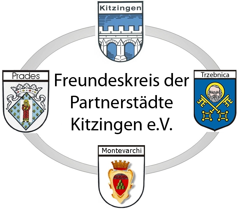 Logo of the Friends of Kitzingen’s Twin Towns Association (e.V.)