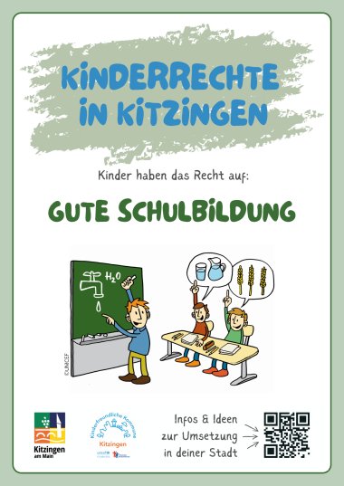 Kinderrechteschild Gute Schulbildung