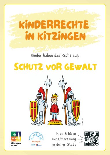 Kinderrechteschild Schutz vor Gewalt