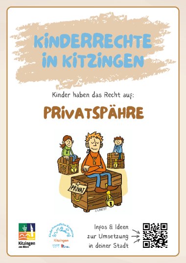 Kinderrechteschild Privatsphäre