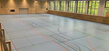 Innenraum Sickergrundhalle