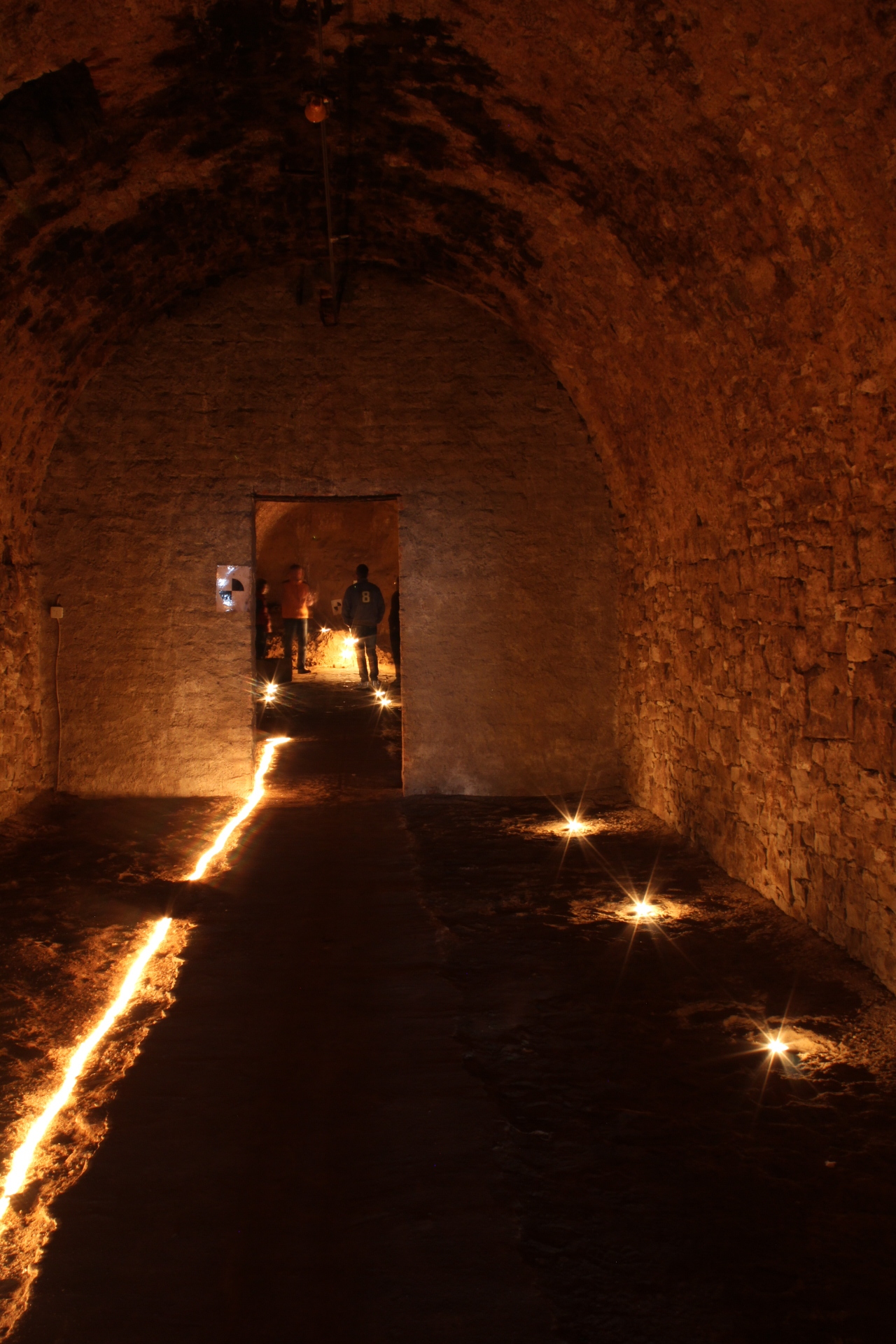 Cellar vault with lights
