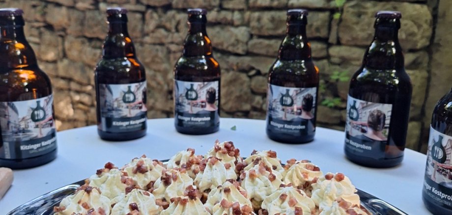 Savoury samples served during the tour