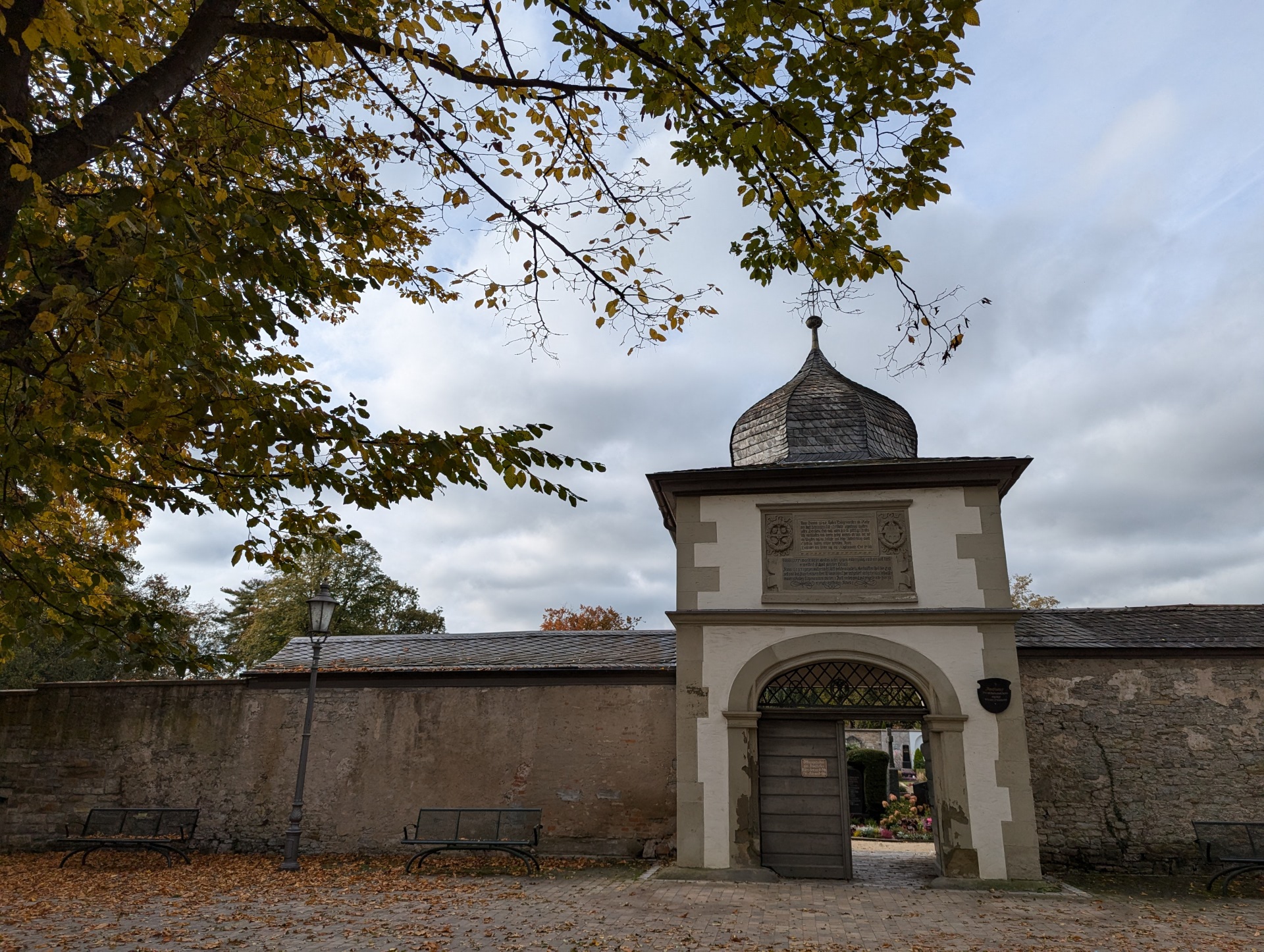 Old cemetery Entrance to the old cemetery