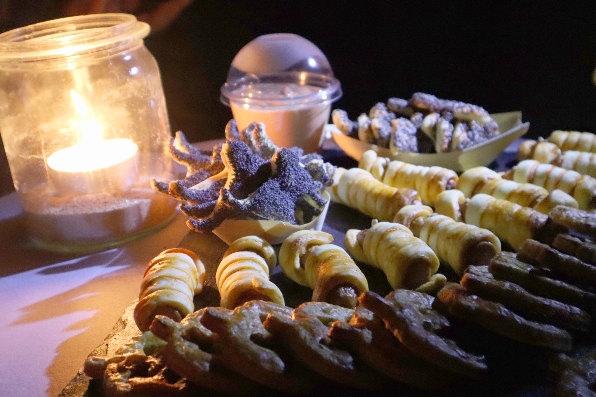 Tasting samples on the Halloween tour_Snacks