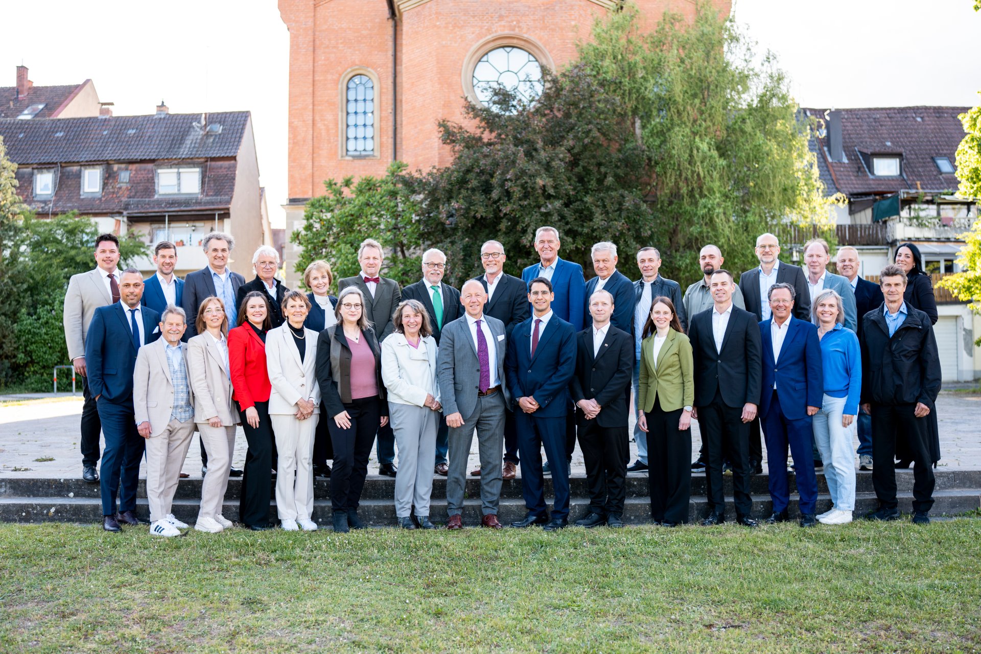 Group photo of the Kitzingen City Council before the constituent meeting in May 2026.